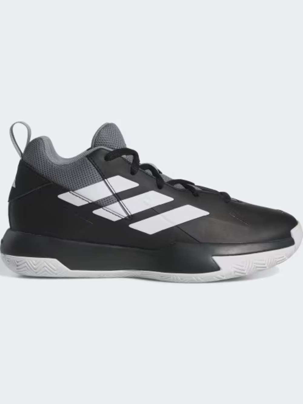 Adidas Men's Black/Gray Low-Top Basketball Shoes